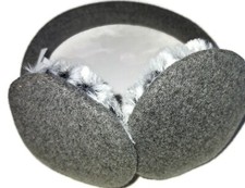 Gray Faux Fur Earmuffs