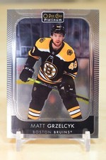 2021-22 OPC Platinum Base #159 Matt Grzelcyk - Boston Bruins