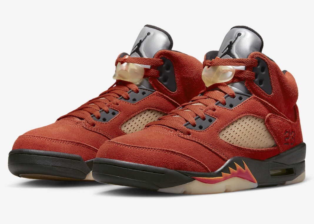 Women’s Size 7.5 Nike Air Jordan 5 Retro 'Dunk on Mars' Fire Red DD9336 ...