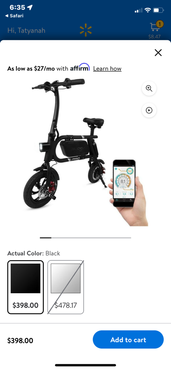 Swagcycle Swagtron Swag Cycle Envy By Swagtron Electric Bike E-Bike