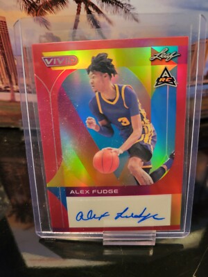 ALEX FUDGE Auto 2023 Leaf Vivid 10/35 Florida Gators Free Combined Shipping