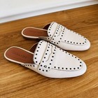 Coach Faye Loafer Slide Mule White Leather Women Size 8 G3831 — photo 1