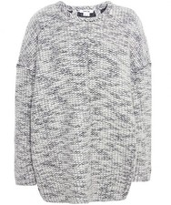 New 350 Helmut Lang Source Oversized Marled Sweater in Black  White sz XS/P