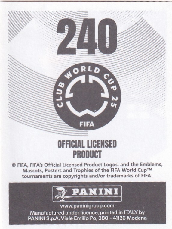 LOT Panini 300 Figurines - FIFA Club World Cup 2025 - NEW - MINT - Italie