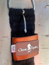 Classic Equine 100% Mohair Black Roper Cinch 34" NWT