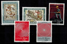 Timbre d' Algérie N° 479, 480, 481, 482 et 483 neuf ** de 1968 MNH