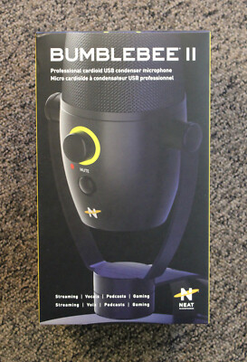 New Neat Microphones Bumblebee II Cardioid 24-Bit USB Condenser Microphone Mic