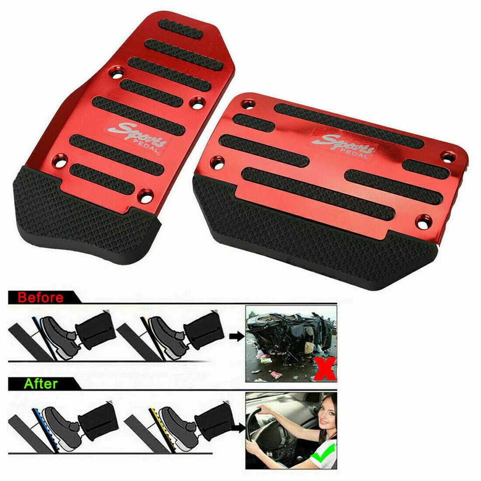Pedaliere Antiscivolo Universali Per Auto – Gas E Freno – Geartronics Blu - Foto 2