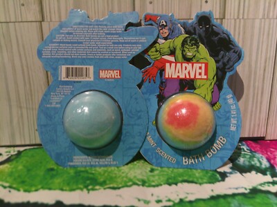 Lot of 2 Marvel Bath Bombs/Vanilla Mint Scented