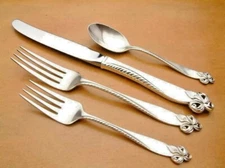 Orchid Elegance by Wallace Sterling Silver individual 4 piece Place Setting