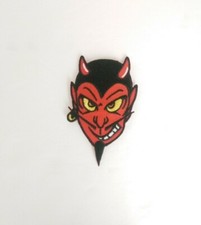 Red Devil Embroidered Iron On Sew On Patch Halloween Demon