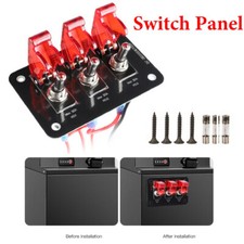 Metal Red Led Rocker Ignition Switch Panel Circuit Breaker 12v Car Marine Boat