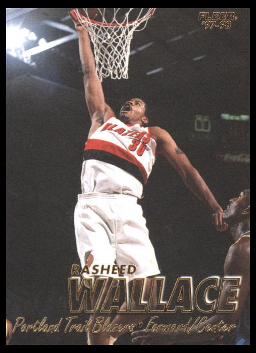 1997 Fleer #78 Rasheed Wallace Portland Trail Blazers Basketball Card