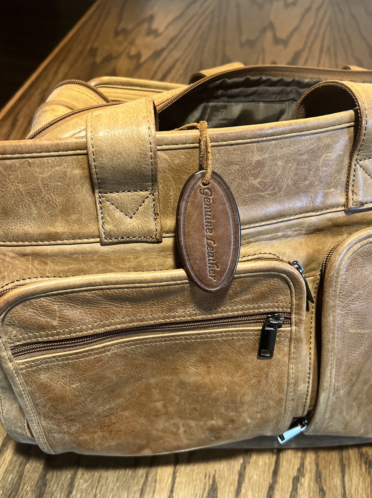 Vintage Wilson leather briefcase men’s genuine leather Gem