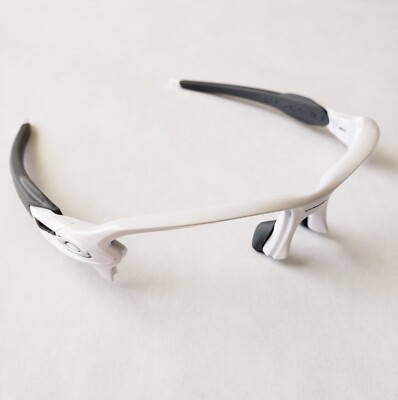Oakley Flak 2.0 XL Polished White Silver Icons Grey Socks Frame Only OO9188
