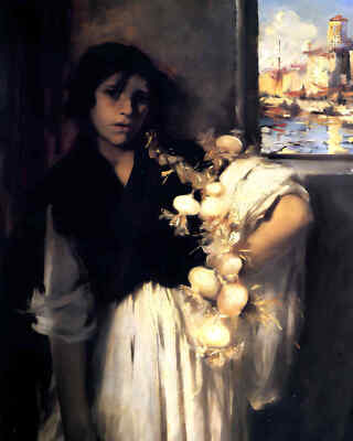 Venetian Onion Seller 1882 Painting by John Singer Sargent 8x10'' Art Print