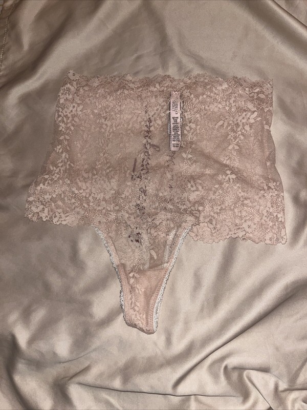 Vtg  Victoria  Secret   High Waist String  Thong Panties  S/M