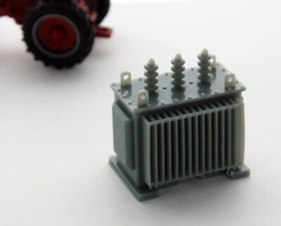 1:64 Electrical Transformer Gray High Definition 3D To Scale Diorama Piece