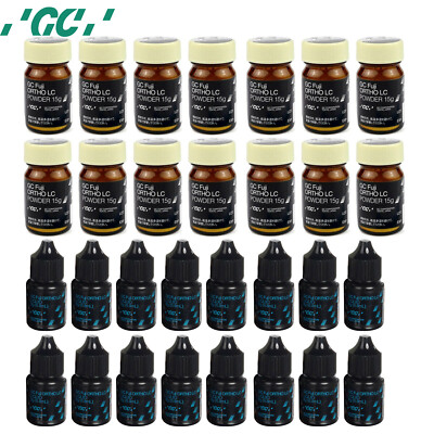 Gc Fuji Ortho LC Light-Cure Glass Ionomer Cement Powder 15g Liquid 8g