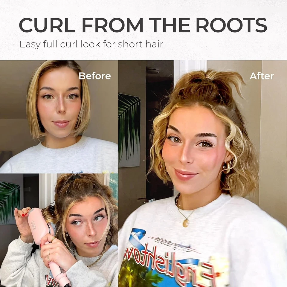 TYMO ROVY Hair Crimper Waver Hair Tool Deep Wave Curling Iron fast shipping - Image 4 of 4