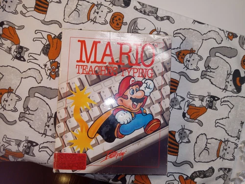 Super Mario Teaches Typing 3.5” & 5.25” Computer Disks IBM/Tandy/DOS 3.1