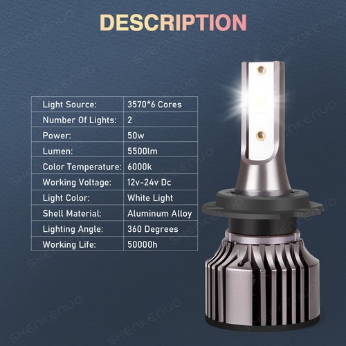 For 2014 2015 KIA OPTIMA 6x Combo LED Headlight High Low + Fog Light Bulbs Kit - Picture 2 of 14