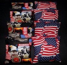 USMC USA Marines Military Patriotic Flag 8 ACA regulation custom Cornhole bags