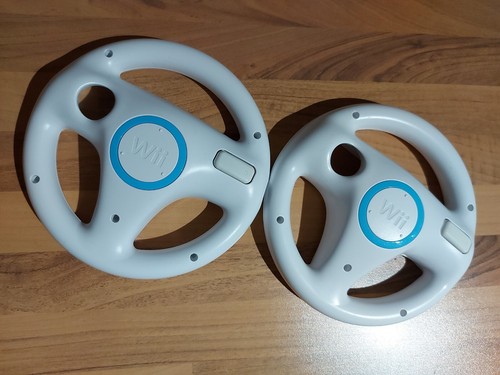 2 x Nintendo Wii Lenkrad Weiss