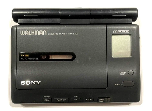 SONY WM-EX90 walkman cassette player Made in Japan Reverse Dolby with case