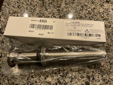 Signature Hardware EXTENDED PRESS TYPE POP-UP BATHROOM DRAIN OVERFLOW Brushed Ni