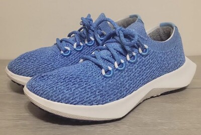 Allbirds Tree Dasher TD2 Womens Size 10 Blue White Wool Running Shoes  Sneakers