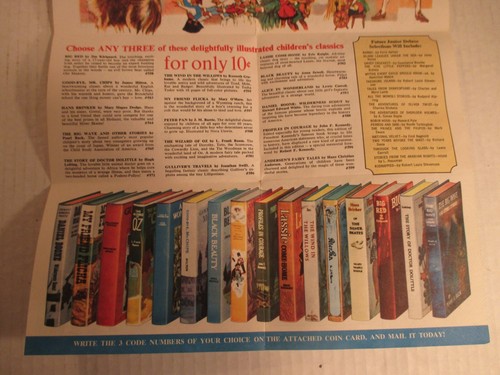 VTG. Junior Deluxe editions club 3 books for 10 Cents E703-04 Advertising - Picture 4 of 6