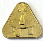 2015 Cook Islands 2 Dollars Triangle Coin Kumete Mortar & Pestle