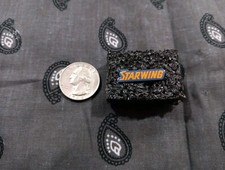 Nintendo StarFox StarWing SNES Launch promo pin badge 1993 Europe Rare Vintage