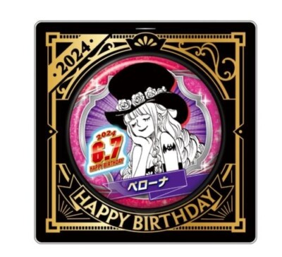 ONE PIECE Perona Birthday 2024 Jump Shop Acrylic Stand Badge Set