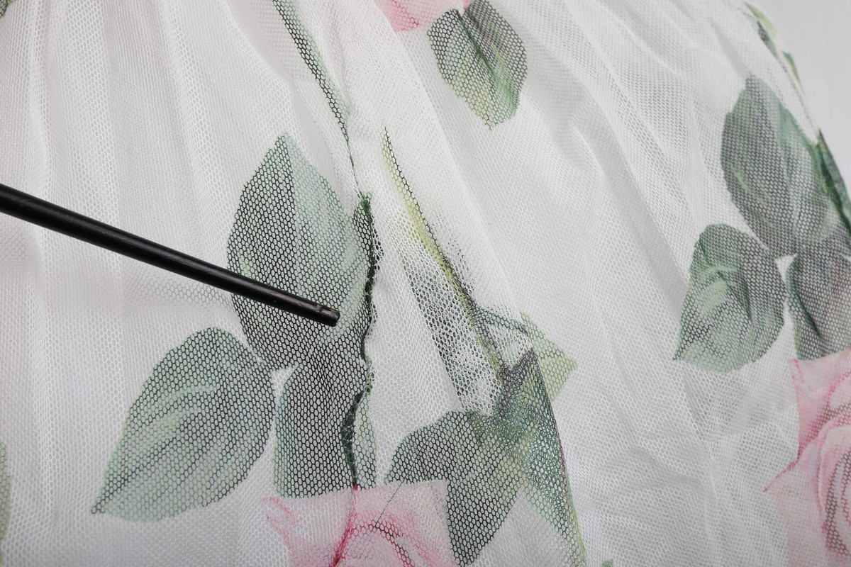 Robe Enfant Dolce & Gabbana Fleurie Blanche Taille 6 Ans - Ligne A Sans Manches | Neuf Avec Petit Défaut Réparé