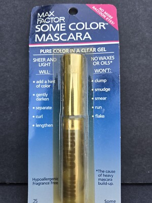 Vintage 90's Max Factor Some Color Mascara Very Rare! 