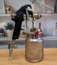 Binks Model 18 Pneumatic Paint Spray Gun 66sk Air Cap Metal Siphon Cup