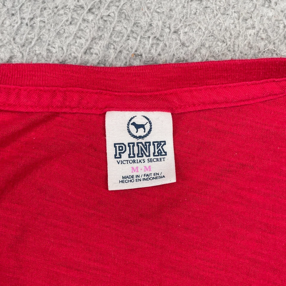 Camiseta ROSA Vicroria's Secret LOTE de 3 Para Mujer Mezcla Talla V Cuello Preppy Academia Foto 3 de 4