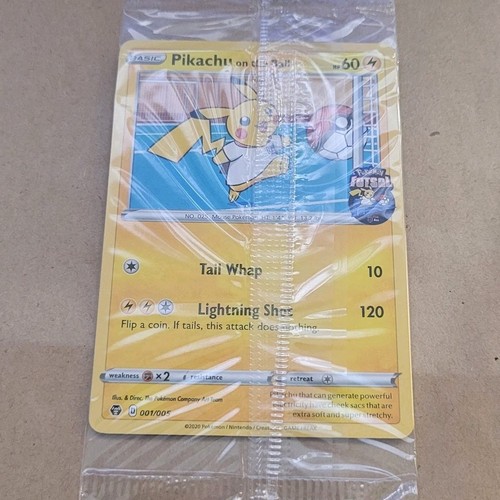 POKEMON PROMO CARD - PIKACHU ON THE BALL 001/005 - POKEMON FUTSAL (SEALED) M