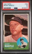 1963 TOPPS #200 MICKEY MANTLE PSA 1.5