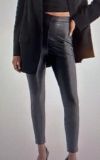 NWT Express Faux Leather Pants Womens S Black Sleek Street Style Edgy Night Out