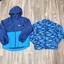 Eddie Bauer Kids Youth Boys size M 10/12 Blue Lightweight 3 in 1 jacket Hooded
