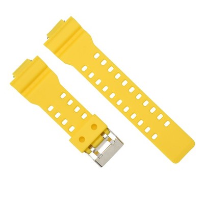 18mm Yellow Rubber Replacement Strap For Casio G-Shock GA-110 GA-120 GA-200