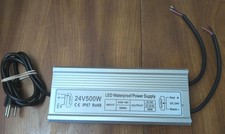 24V 500W LED Driver Waterproof IP67 Voltage Power Supply 110V 20.8A AC 90-140V