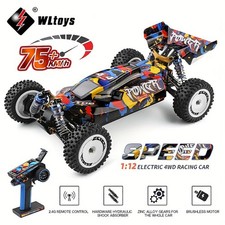 Wltoys 124007 1:12 2.4G 4WD Rc Car Racing Buggy Off Road Brushless Motor 75KM/H