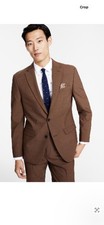  450. Bar III Men's Slim-Fit Suit Jackets Wool blend Brown Rust 38L