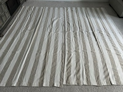Crate and Barrel Willis Curtain Panels (2) Natural 48x96