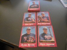 2001 Macon braves complete team set  Adam Wainwright  1st card     kelly johnson