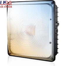 LED Canopy Light Fixture 40W 60W 80W 100W Waterproof Dimmable Gas Stations New